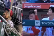 【朗報】大谷翔平さん、ベンチでレンドンの物真似をして爆笑