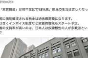 【正論】ひろゆき「実質賃金は下がっているのに国民が払う税金は増えている。岸田政権の支持率が高いのは日本人は奴隷根性の人が多数派なのかな？」
