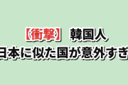 【衝撃】韓国人「日本と一番似てる国を調べたら、意外な国だった」