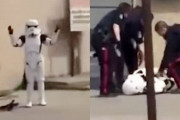 帝国軍兵士ストームトルーパーのコスプレをしていた19歳女性が警察に拘束される…銃を本物と勘違い！