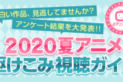 2020年夏アニメ、一番笑ったアニメ1位：宇崎ちゃん、萌えたアニメ1位：カノカリ、燃えたアニメ1位：ＳＡＯ、感動したアニメ1位：ＳＡＯ