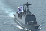 韓国駆逐艦で感染者　大規模集団感染の懸念