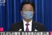 【厚労省】新型コロナ「抗体検査」東京0.6％、東北6県0.4％　1000人調査　結果にばらつき