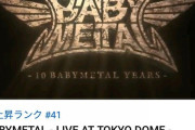 【BABYMETAL】また急上昇に入ってるｗ