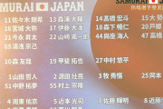 【速報】侍ジャパン強化試合メンバー、発表される！