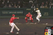 【阪神対広島4回戦】阪神、５回裏に坂本誠志郎の犠牲フライで先制！！！！！