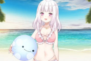 Vtuber 【椎名唯華】椎名さん新衣装、水着！！足が長くなったというか頭身がキレイになった感じ？