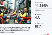 【悲報】元株式会社マリカーさん、クラウド失敗！！約2ヶ月間で11,569円しか集まらず