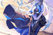 【FGO】冬の女王衣装のモルガン様！！　海とモルガン様いいですね！！