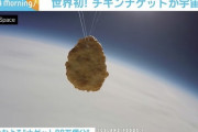 イギリスのスーパー、世界初チキンナゲットを宇宙に打ち上げ　ナゲット８８万個の高度に到達