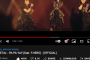 【海外】BABYMETAL「PA PA YA!!」の再生回数が3,000万回に到達