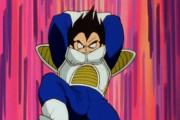 ドラゴンボール特有の、両足で上空に蹴り上げてから両手で叩きつけるシーン