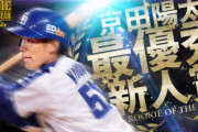 京田陽太(23) .264(564-149) 4本 36打点 23盗塁 13盗塁死 18四球 105三振 OPS.652 ←新人王